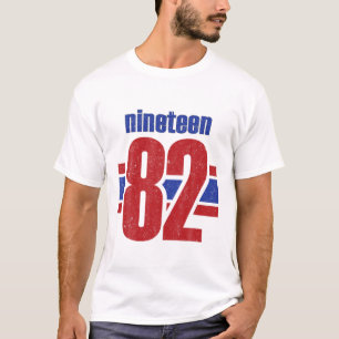 40 jaar oud geboren in 1982 Vintage ninen 82 40th T-shirt