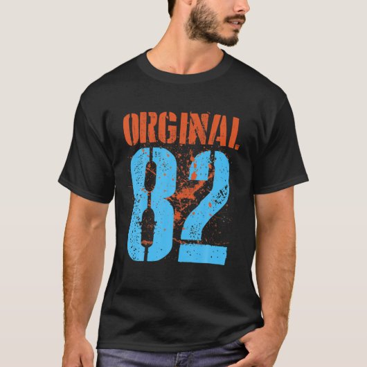40 jaar oud Geweldige sinds 1982 orginaal 40e gebo T-shirt (Voorkant)