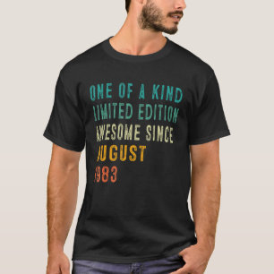 40 jaar oud Geweldige sinds augustus 1983 40e gebo T-shirt