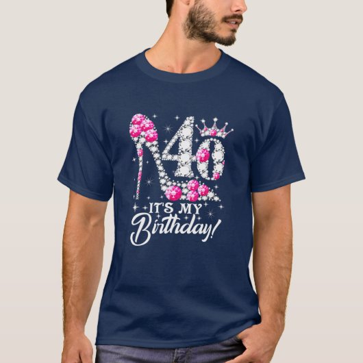 40 jaar oud Het is mijn 40e verjaardag grappige ro T-shirt (Voorkant)