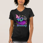 40 jaar oud Mermaid 40th Birthday Wife Vriendin T-shirt<br><div class="desc">40 jaar oud cadeautje voor Zeemeerminnend 40e Vriendin van de vrouw op de geboorte.</div>