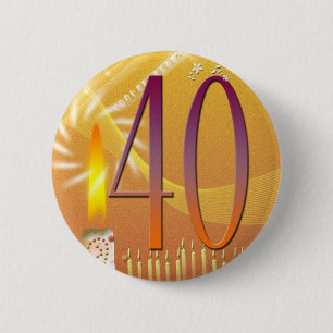 40 jaar oud! ronde button 5,7 cm