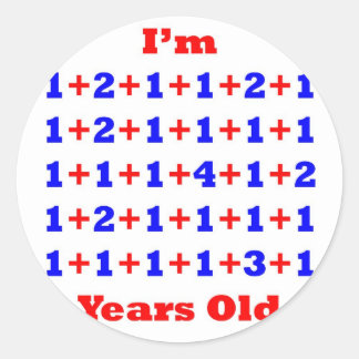 40 jaar oud! ronde sticker