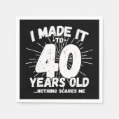 40 Jaar Oud Sarcastisch Meme Grappige 40e Verjaard Servet (Voorkant)