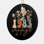 40 jaar oud  T-shirt 1983 40e verjaardag Keramisch Ornament (Links)