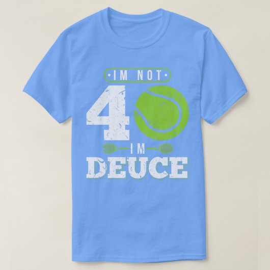 40 jaar oud tennis 40e verjaardag cadeau t-shirt (Design voorkant)