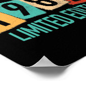 40 jaar oud van Geweldige in 1982 40e verjaardag Poster (Hoek)