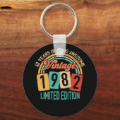 40 jaar oud van Geweldige in 1982 40e verjaardag Sleutelhanger (Voorkant)