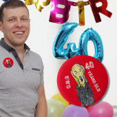 40 jaar oud verjaardag pin grappige ronde badge button 5,7 cm