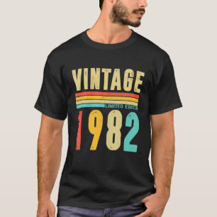 40 Jaar oud - Vintage 1982 Beperkte Oplage 40e Ver T-shirt