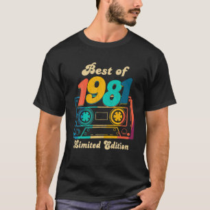 40 jaar oude 40e verjaardag decoratie van 1981 t-shirt