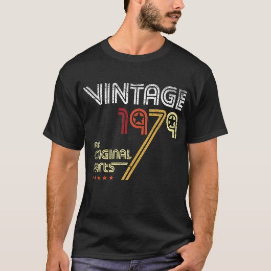 40 jaar oude 40e verjaardag met Retro Graphic T-shirt (Voorkant)