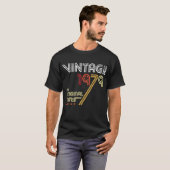 40 jaar oude 40e verjaardag met Retro Graphic T-shirt (Voorkant volledig)