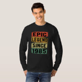 40 jaar oude Bday 1985 Epic Legend 40e verjaardag T-shirt (Voorkant volledig)