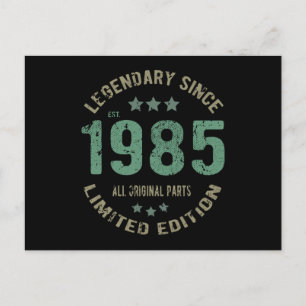 40 jaar oude Bday 1985 legende sinds 40e verjaarda Briefkaart