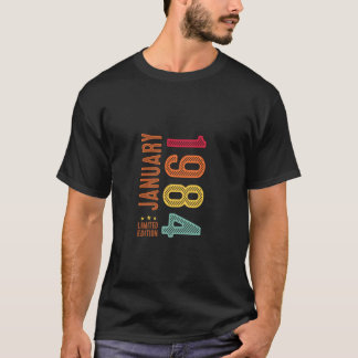 40 jaar oude bday Vintage sinds januari 1984 40th  T-shirt