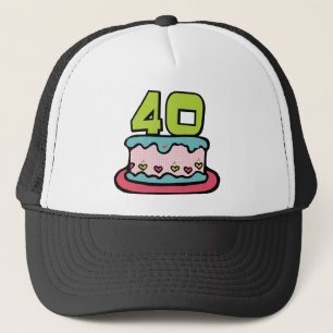 40 jaar oude Birthday Cake Trucker Pet