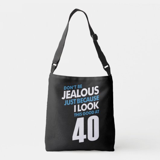40 jaar oude bruistocht crossbody tas (Achterkant)