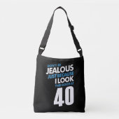 40 jaar oude bruistocht crossbody tas (Voorkant)