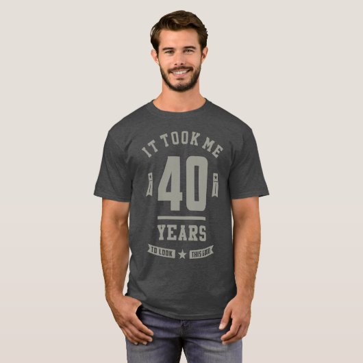 40 jaar oude bruistocht t-shirt (Voorkant volledig)