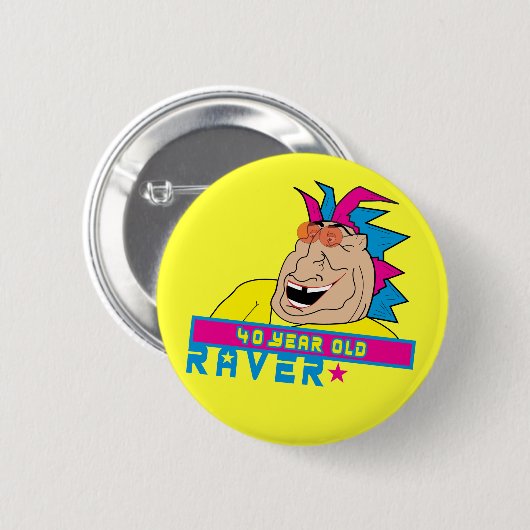 40 jaar oude Button (Voorkant /achterkant)