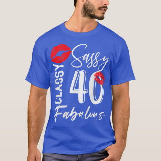 40 jaar oude cadeautjes 40 en verbluffend sinds 19 t-shirt