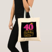 40 jaar oude cadeautjes 40e verjaardag koningin Di Tote Bag (Voorkant (product))