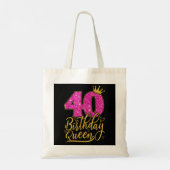 40 jaar oude cadeautjes 40e verjaardag koningin Di Tote Bag (Achterkant)