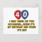 40 jaar oude design briefkaart (Voorkant)