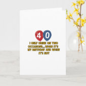 40 jaar oude design kaart (Gele Bloem)