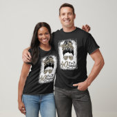 40 jaar oude Fabulous Messy Bun Leopard 40th Birth T-shirt (Unisex)