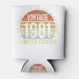 40 jaar oude geschenken  1981 beperkte editie 40t blikjeskoeler