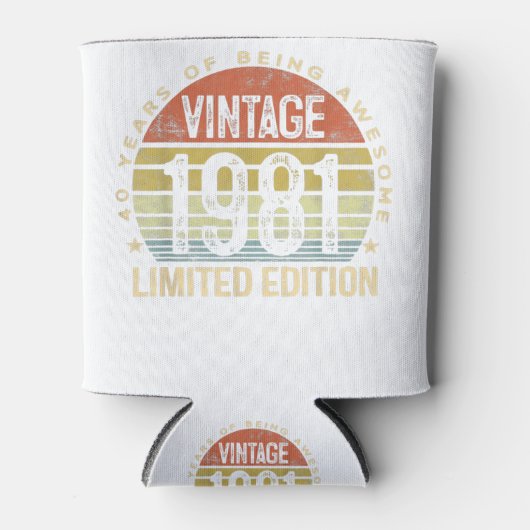 40 jaar oude geschenken  1981 beperkte editie 40t blikjeskoeler (Voorkant)