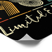 40 jaar oude geschenken  1982 beperkte editie 40t poster (Hoek)