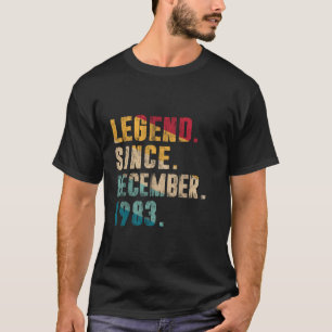 40 jaar oude geschenken legende sinds december 198 t-shirt