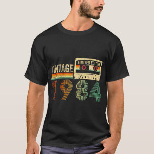 40 jaar oude geschenken Vintage 1984 40e verjaarda T-shirt