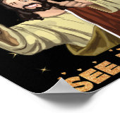 40 jaar oude Jezus Happy 40th Birthday Zie snel Poster (Hoek)