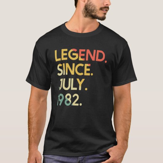 40 jaar oude legering sinds juli 1982 40e B T-shirt (Voorkant)