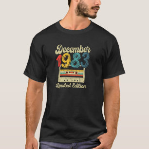 40 jaar oude retro december 1983 cassette 40e BIR T-shirt