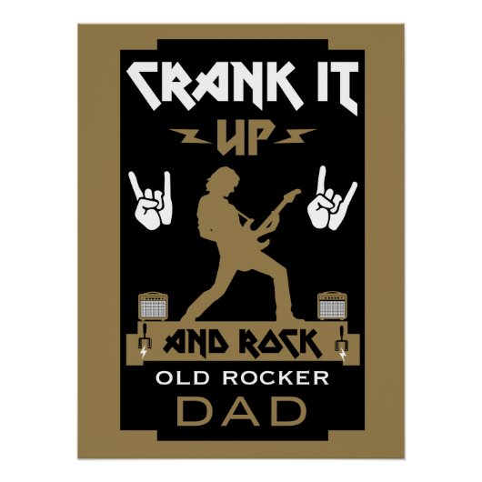 40 jaar oude rockers perfect poster (Voorkant)