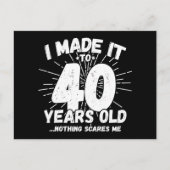 40 Jaar Oude Sarcastische Meme Leuk 40e Verjaardag Briefkaart (Voorkant)