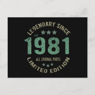 40 Jaar Oude Verjaardag Legende 40e Verjaardag Briefkaart