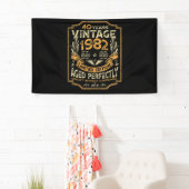 40 jaar oude Vintage 1982 40e verjaardag Spandoek (Insitu)