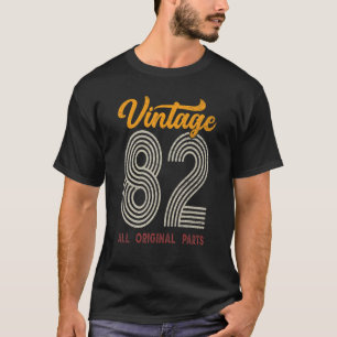 40 jaar oude Vintage 1982 40e verjaardag T-shirt