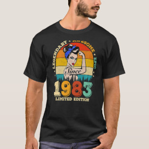 40 jaar oude Vintage 1983 40e verjaardag 50 T-shirt