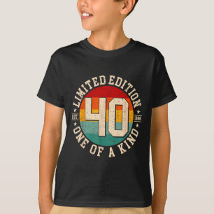40 jaar oude vintage 1986 limited edition 40th t-shirt
