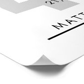 40 jaar pensioen of waardering van de werknemer ca poster (Hoek)