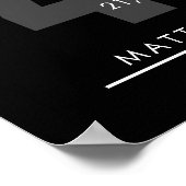 40 jaar pensioen of waardering van de werknemer ca poster (Hoek)