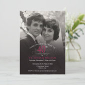 40 jaar Photo Vertical Jubileum Party Kaart (Staand voorkant)