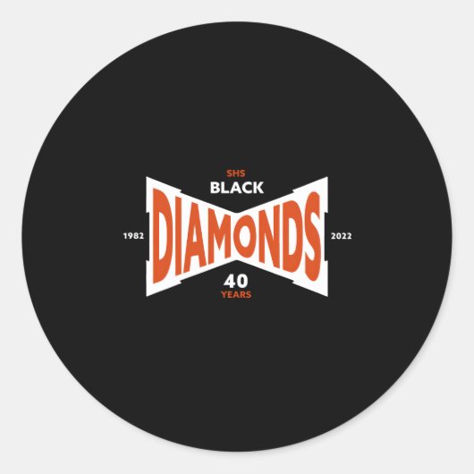 40 jaar reünie van 1982 ronde sticker (Voorkant)